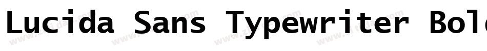 Lucida Sans Typewriter Bold Oblique字体转换